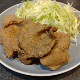 豚の角煮の煮汁で豚の生姜焼き(冷凍保存で作置き！)